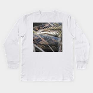 Amethystine Python Kids Long Sleeve T-Shirt